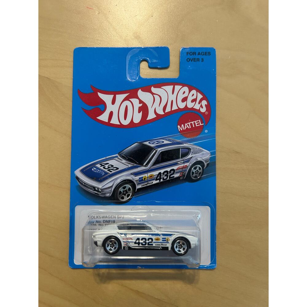 Vintage Hot Wheels Volkswagen SP2 Racer 432 White Blue Graphics